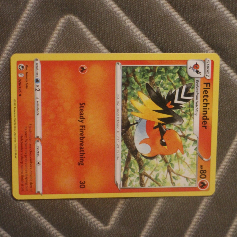 Pokemon Torchic Card Vibrant Yellow and Orange